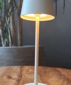 EASY BY FHL | ROXI - Tafellamp oplaadbaar - Zand - Beige - Draadloos - Dimbaar - 27,5 cm hoog - 3 lichtkleuren - Geschikt voor binnen en buiten - Nachtlamp - Waterdicht IP54